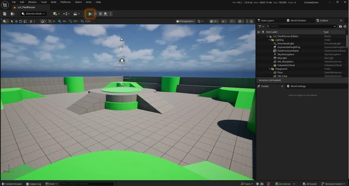 Unreal Editor Play Mode